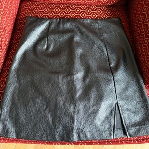 Wild Fable Black Faux Leather Mini Skirt